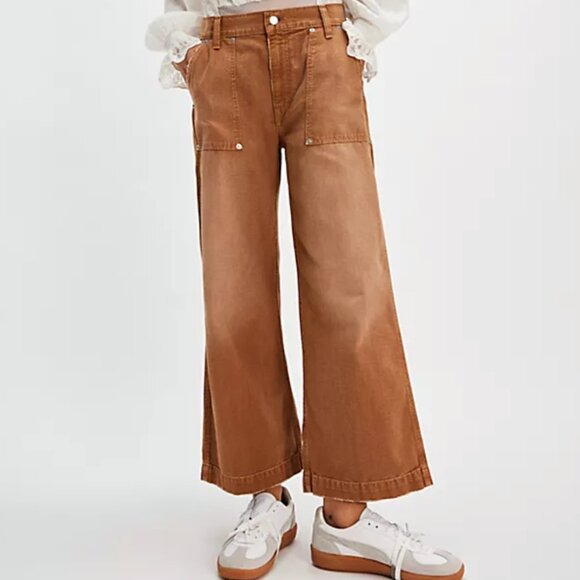 RE/DONE cropped baker cropped jeans Size 25 (runs loose) $350 retail - Picture 1 of 4